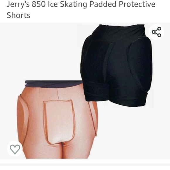 Jerry's 850 Ice Skating Padded Protective Shorts Youth small/med figure skating - Picture 3 of 7
